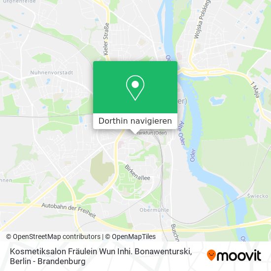 Kosmetiksalon Fräulein Wun Inhi. Bonawenturski Karte