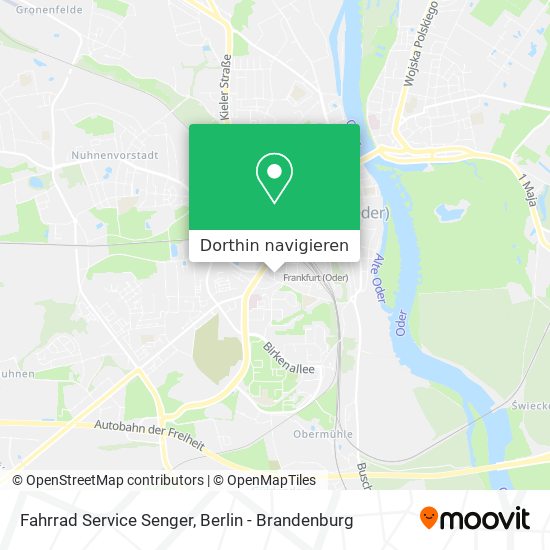 Fahrrad Service Senger Karte