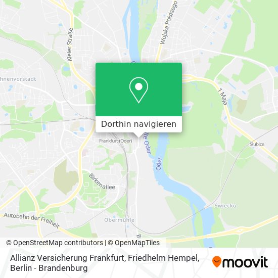 Allianz Versicherung Frankfurt, Friedhelm Hempel Karte