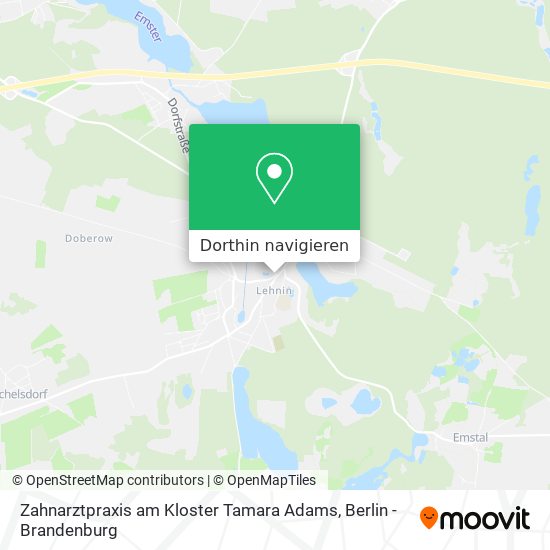 Zahnarztpraxis am Kloster Tamara Adams Karte