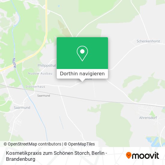 Kosmetikpraxis zum Schönen Storch Karte