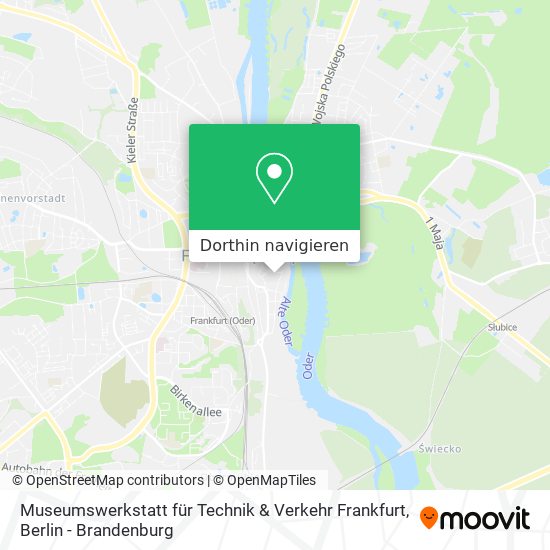 Museumswerkstatt für Technik & Verkehr Frankfurt Karte