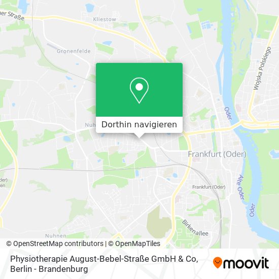 Physiotherapie August-Bebel-Straße GmbH & Co Karte