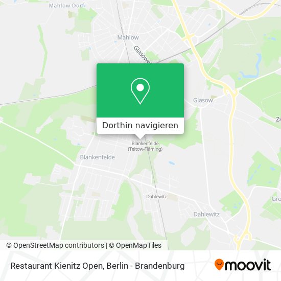 Restaurant Kienitz Open Karte