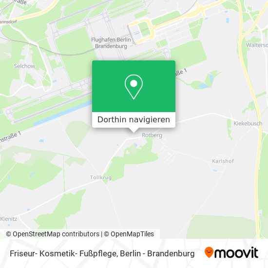 Friseur- Kosmetik- Fußpflege Karte