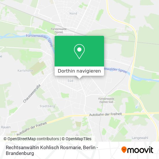 Rechtsanwältin Kohlisch Rosmarie Karte