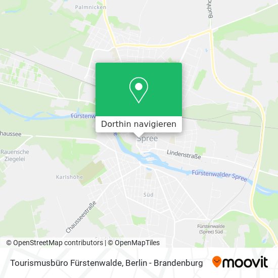Tourismusbüro Fürstenwalde Karte