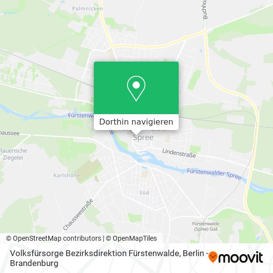 Volksfürsorge Bezirksdirektion Fürstenwalde Karte