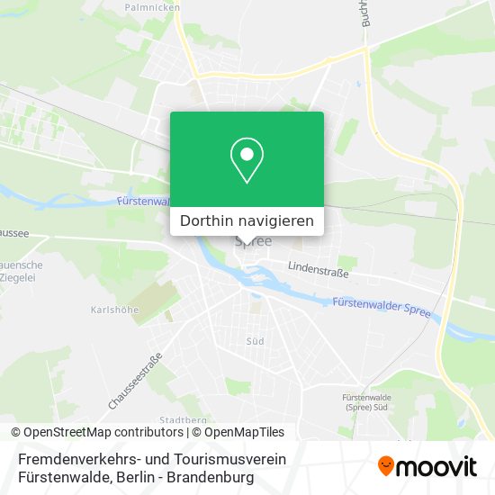 Fremdenverkehrs- und Tourismusverein Fürstenwalde Karte