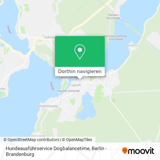 Hundeausführservice Dogbalancetime Karte