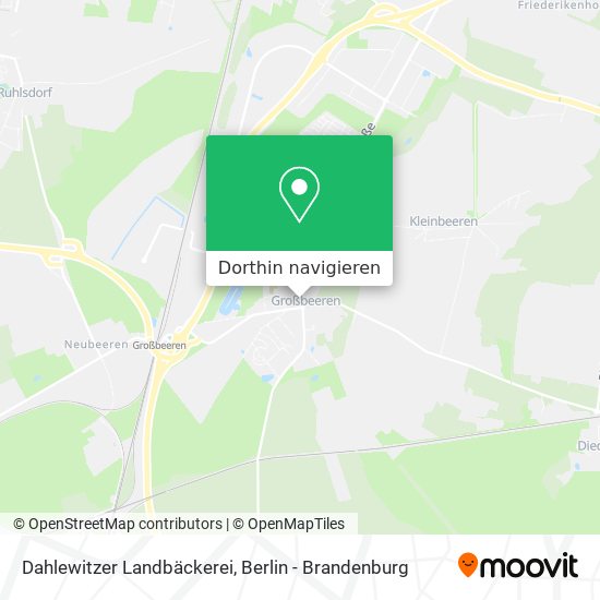 Dahlewitzer Landbäckerei Karte