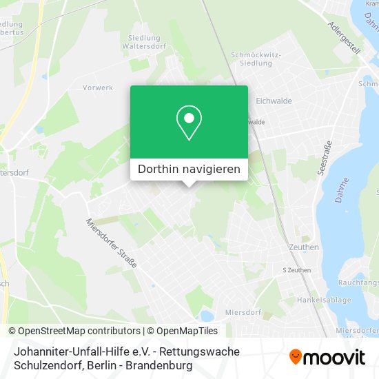 Johanniter-Unfall-Hilfe e.V. - Rettungswache Schulzendorf Karte