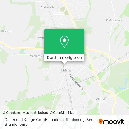 Daber und Kriege GmbH Landschaftsplanung Karte