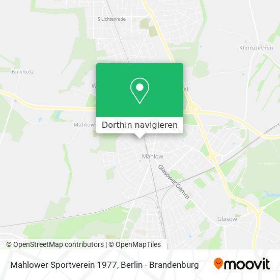 Mahlower Sportverein 1977 Karte