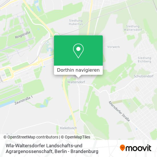 Wla-Waltersdorfer Landschafts-und Agrargenossenschaft Karte