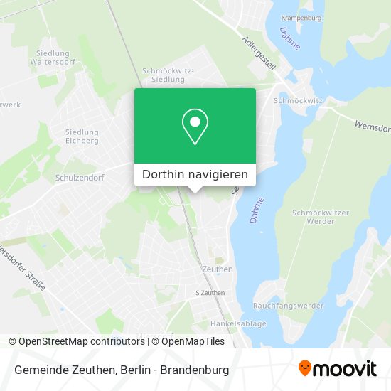 Gemeinde Zeuthen Karte