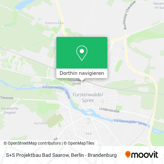 S+S Projektbau Bad Saarow Karte