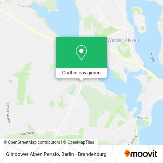 Glindower Alpen Pensio Karte