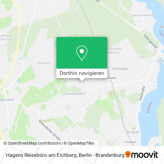 Hagens Reisebüro am Eichberg Karte