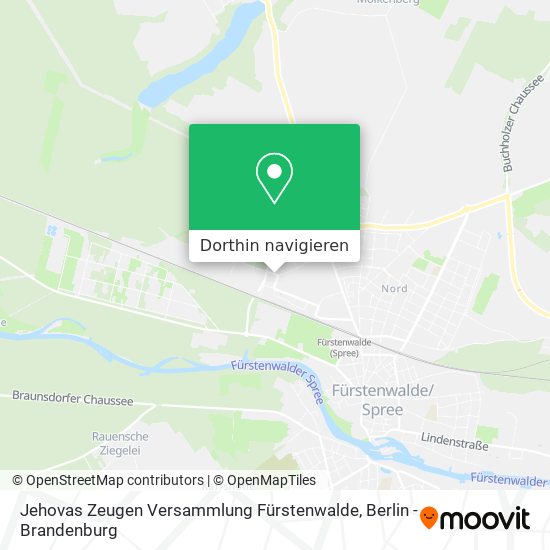 Jehovas Zeugen Versammlung Fürstenwalde Karte