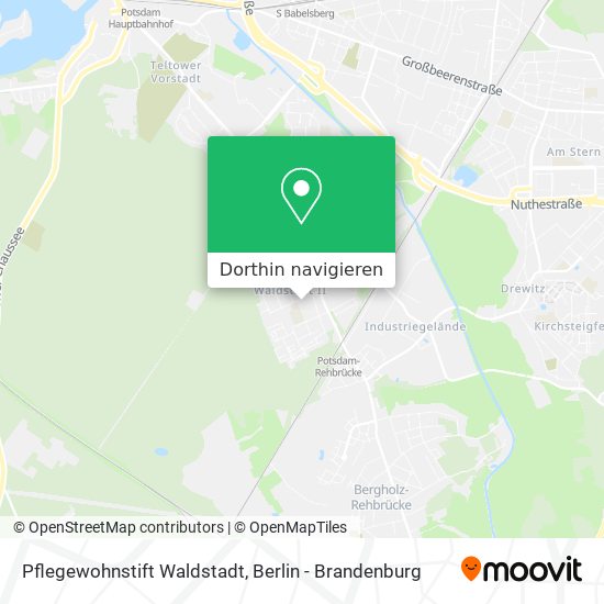 Pflegewohnstift Waldstadt Karte