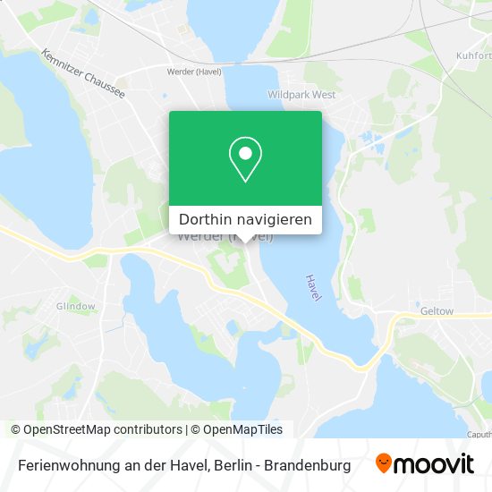 Ferienwohnung an der Havel Karte