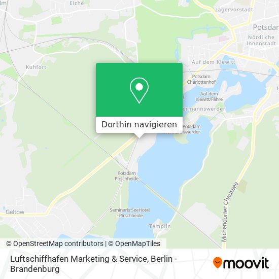 Luftschiffhafen Marketing & Service Karte