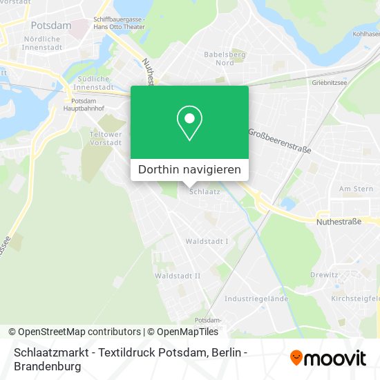 Schlaatzmarkt - Textildruck Potsdam Karte