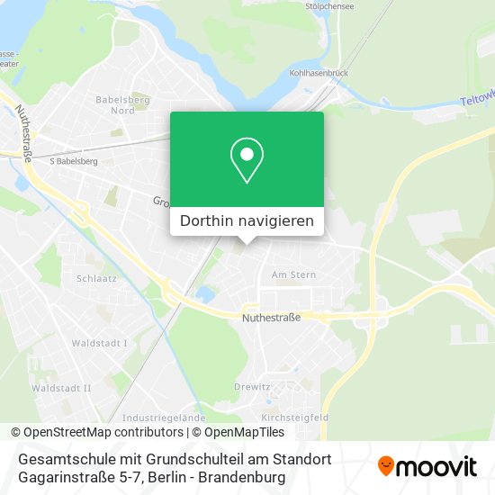 Gesamtschule mit Grundschulteil am Standort Gagarinstraße 5-7 Karte