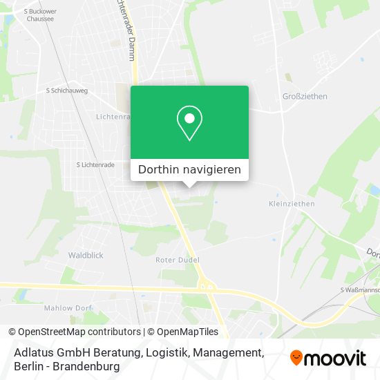 Adlatus GmbH Beratung, Logistik, Management Karte
