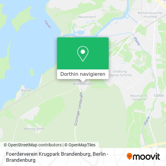 Foerderverein Krugpark Brandenburg Karte