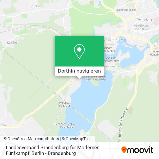 Landesverband Brandenburg für Modernen Fünfkampf Karte