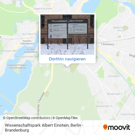 Wissenschaftspark Albert Einstein Karte