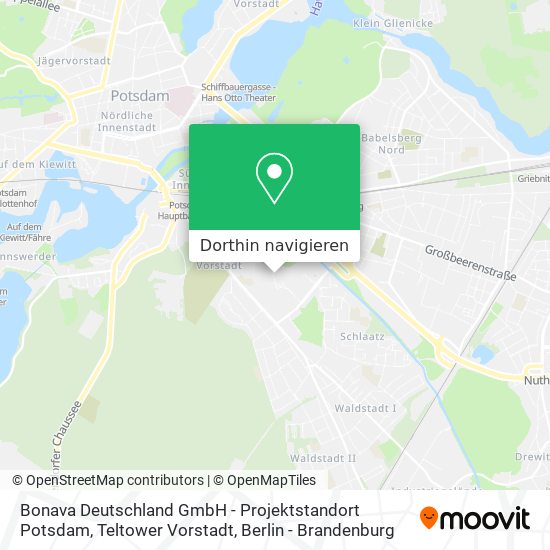 Bonava Deutschland GmbH - Projektstandort Potsdam, Teltower Vorstadt Karte