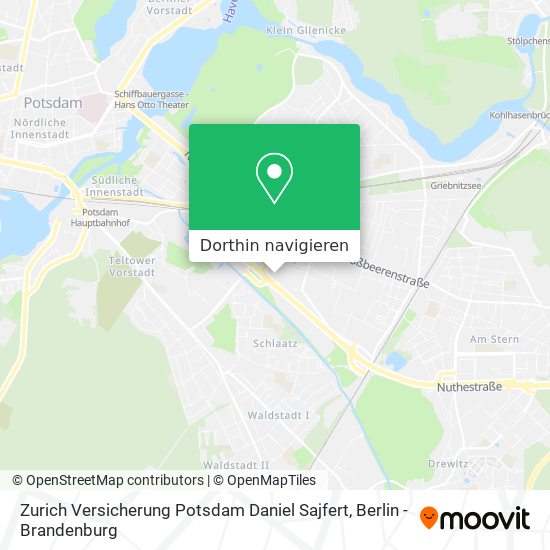Zurich Versicherung Potsdam Daniel Sajfert Karte
