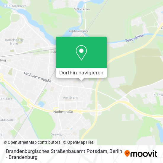 Brandenburgisches Straßenbauamt Potsdam Karte