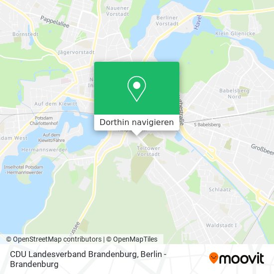 CDU Landesverband Brandenburg Karte