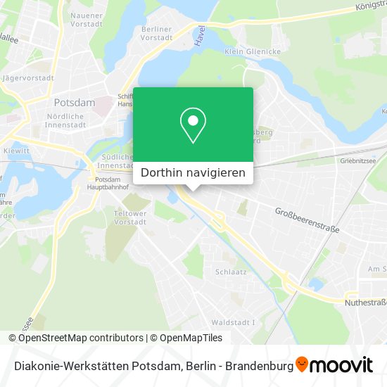 Diakonie-Werkstätten Potsdam Karte