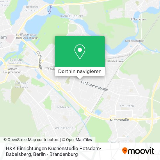 H&K Einrichtungen Küchenstudio Potsdam-Babelsberg Karte
