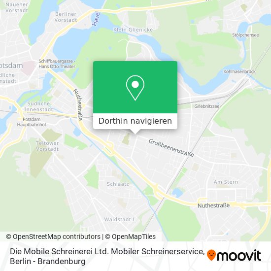 Die Mobile Schreinerei Ltd. Mobiler Schreinerservice Karte