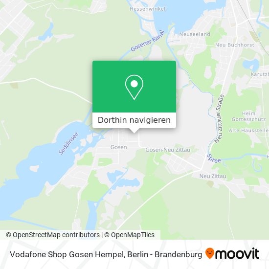 Vodafone Shop Gosen Hempel Karte