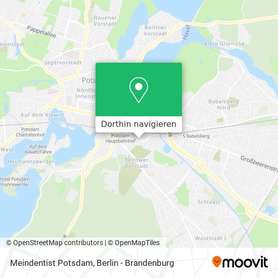 Meindentist Potsdam Karte