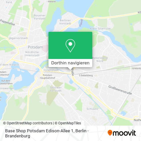 Base Shop Potsdam Edison-Allee 1 Karte