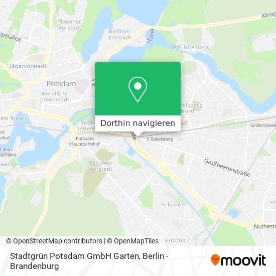 Stadtgrün Potsdam GmbH Garten Karte