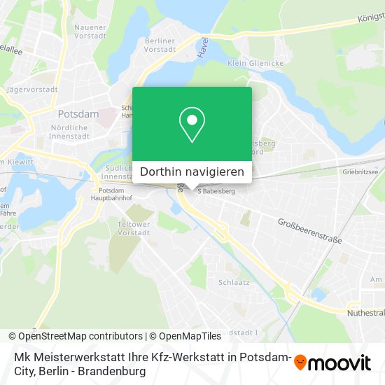 Mk Meisterwerkstatt Ihre Kfz-Werkstatt in Potsdam-City Karte