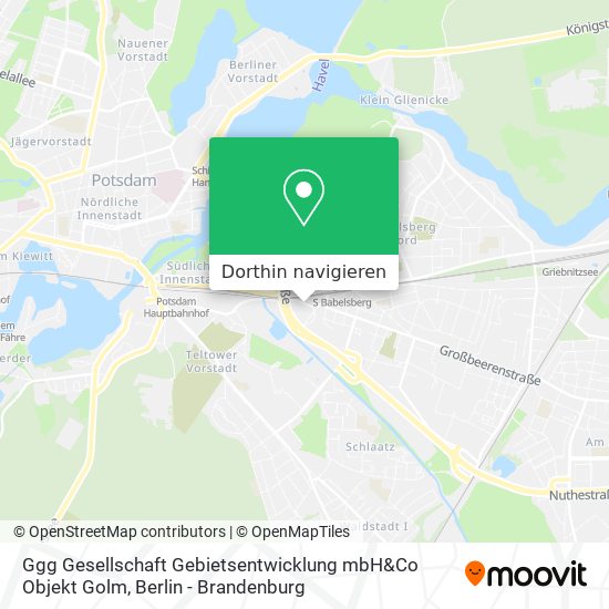 Ggg Gesellschaft Gebietsentwicklung mbH&Co Objekt Golm Karte