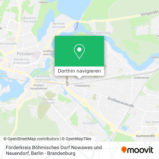 Förderkreis Böhmisches Dorf Nowawes und Neuendorf Karte