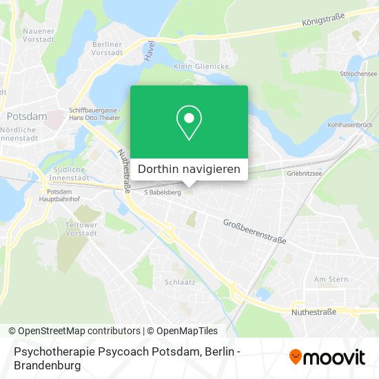 Psychotherapie Psycoach Potsdam Karte