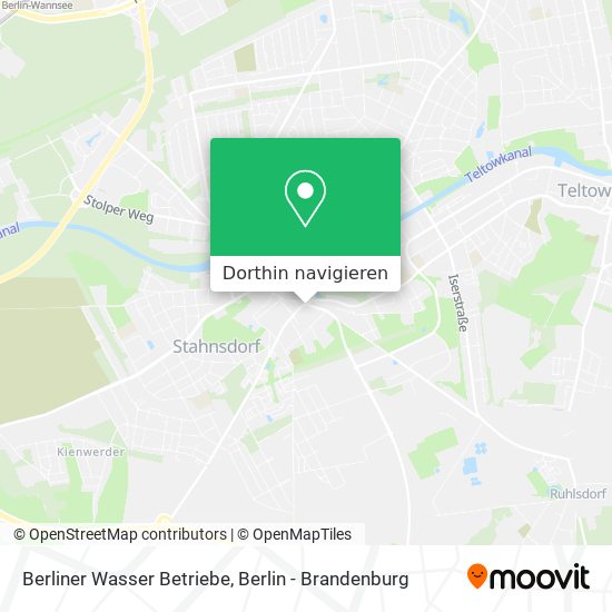 Berliner Wasser Betriebe Karte