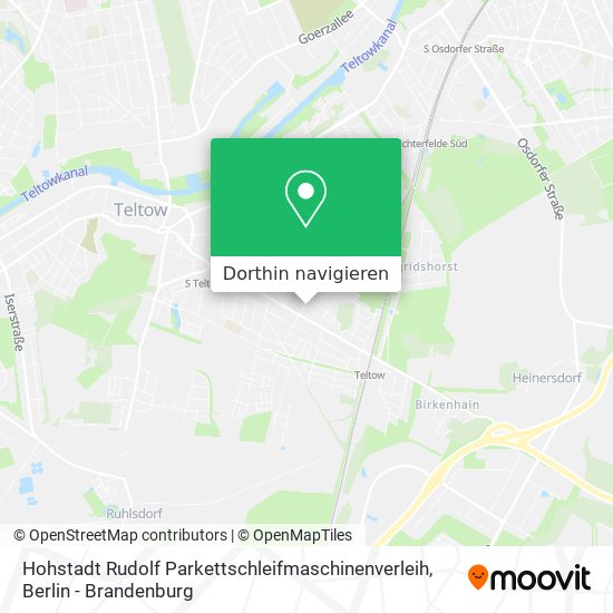 Hohstadt Rudolf Parkettschleifmaschinenverleih Karte